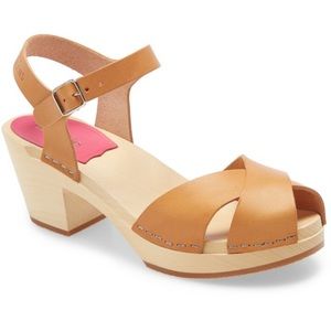 Gently worn Swedish Hasbeens Mirja Platform Sandal